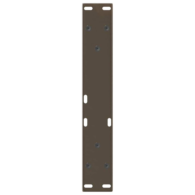 Picioare pentru măsuță de cafea în formă de V, 2 buc., oțel natural, 40x(30-31,3) cm