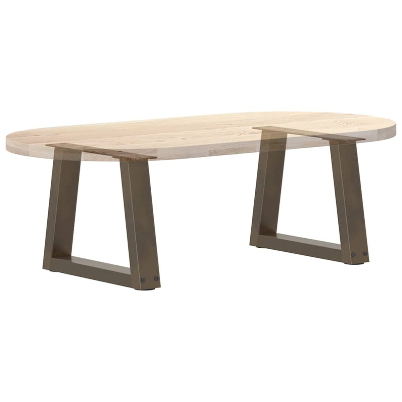 Picioare pentru măsuță de cafea în formă de V, 2 buc., oțel natural, 40x(30-31,3) cm