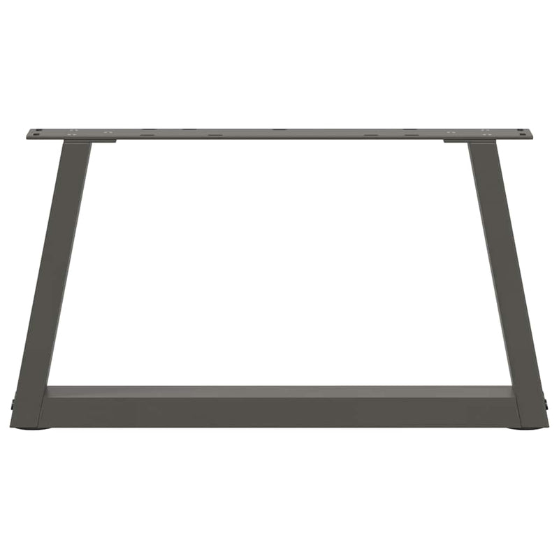 Picioare pentru măsuță de cafea în formă de V, 2 buc., antracit, 50x(30-31,3) cm, oțel