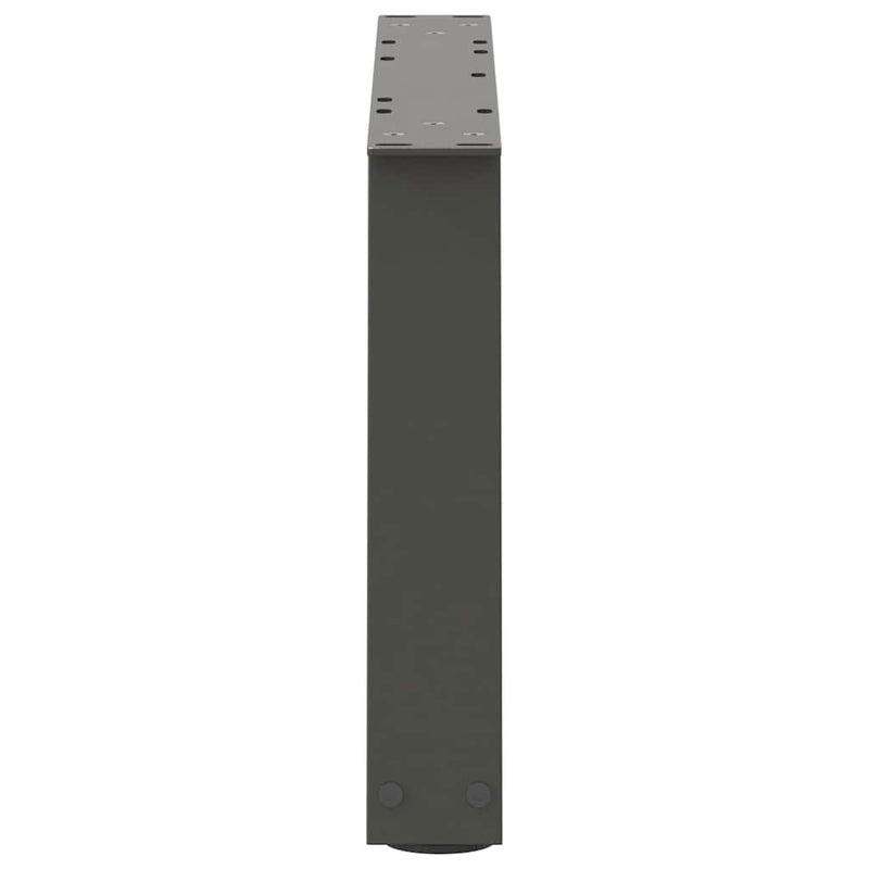 Picioare pentru măsuță de cafea în formă de V, 2 buc., antracit, 50x(30-31,3) cm, oțel