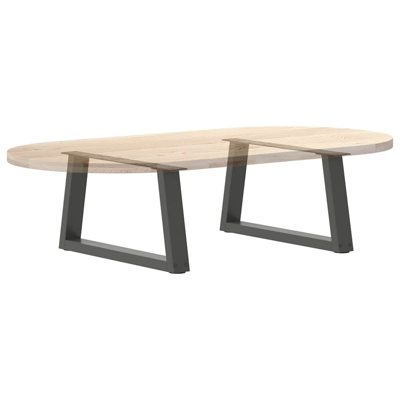 Picioare pentru măsuță de cafea în formă de V, 2 buc., antracit, 50x(30-31,3) cm, oțel