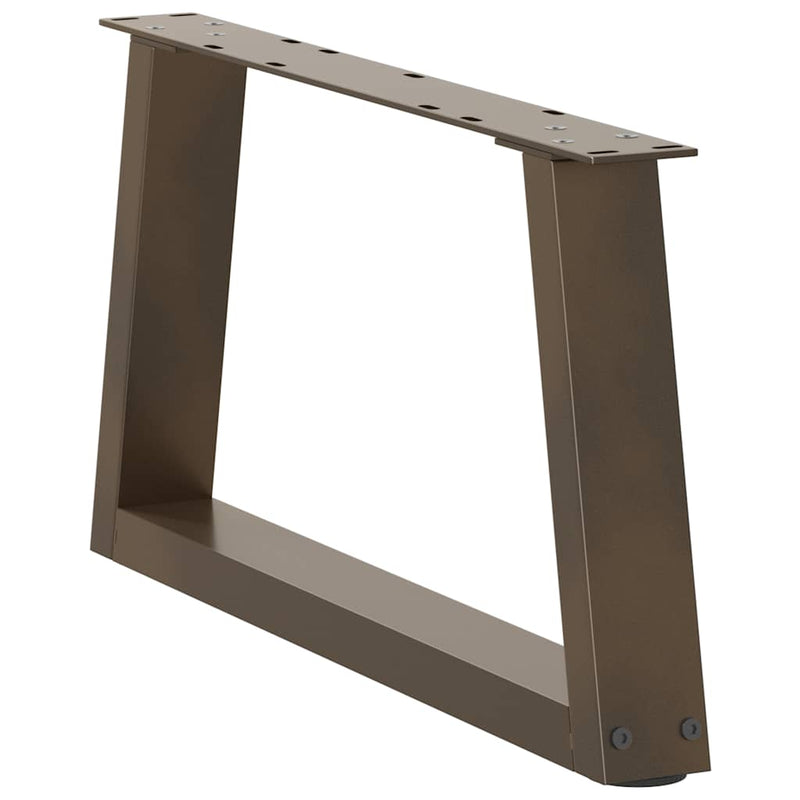 Picioare pentru măsuță de cafea în formă de V, 2 buc., oțel natural, 50x(30-31,3) cm