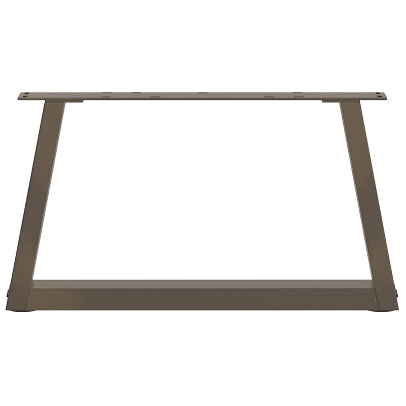 Picioare pentru măsuță de cafea în formă de V, 2 buc., oțel natural, 50x(30-31,3) cm