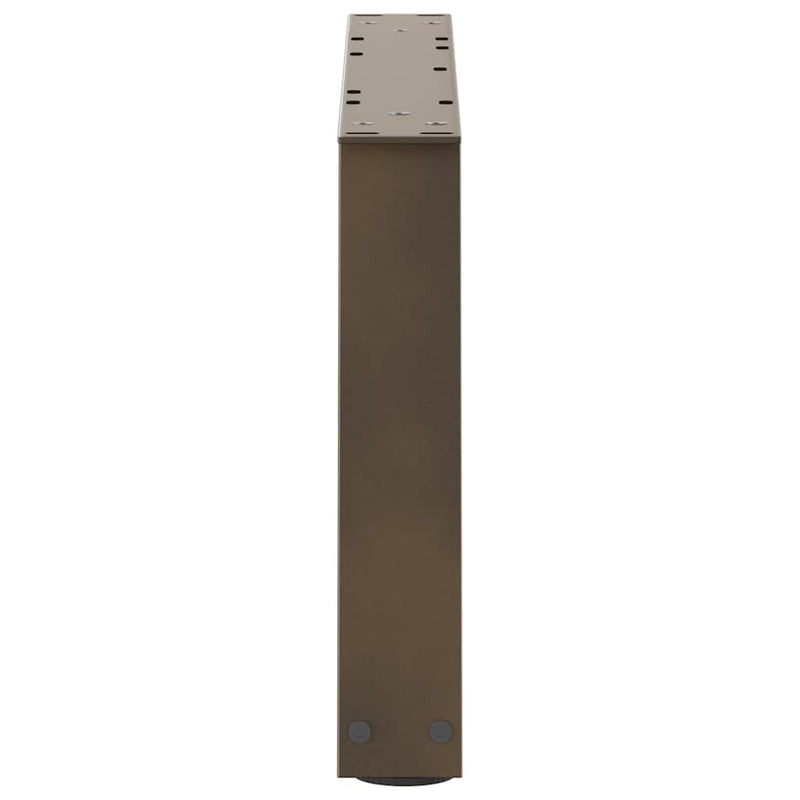 Picioare pentru măsuță de cafea în formă de V, 2 buc., oțel natural, 50x(30-31,3) cm