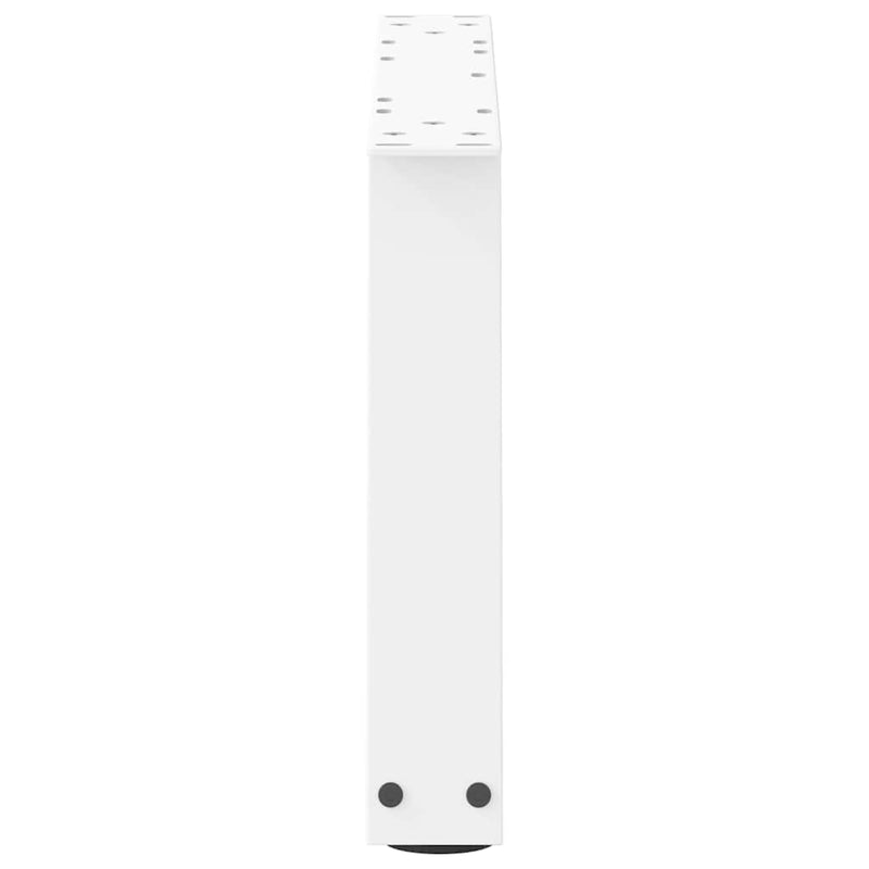Picioare pentru măsuță de cafea în formă de V, 2 buc., alb, 60x(30-31,3) cm, oțel