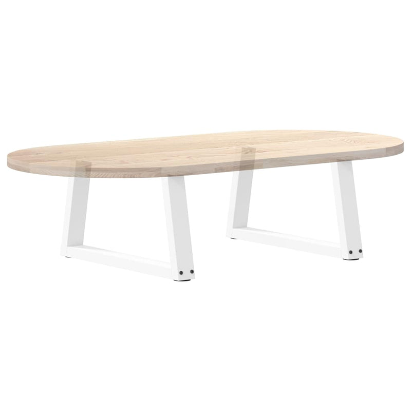 Picioare pentru măsuță de cafea în formă de V, 2 buc., alb, 60x(30-31,3) cm, oțel