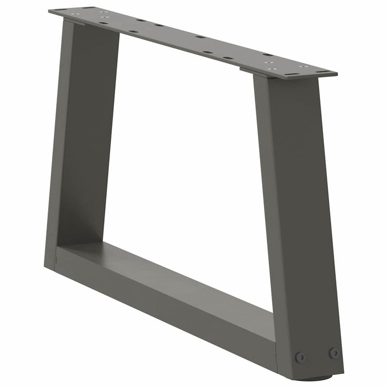 Picioare pentru măsuță de cafea în formă de V, 2 buc., antracit, 60x(30-31,3) cm, oțel