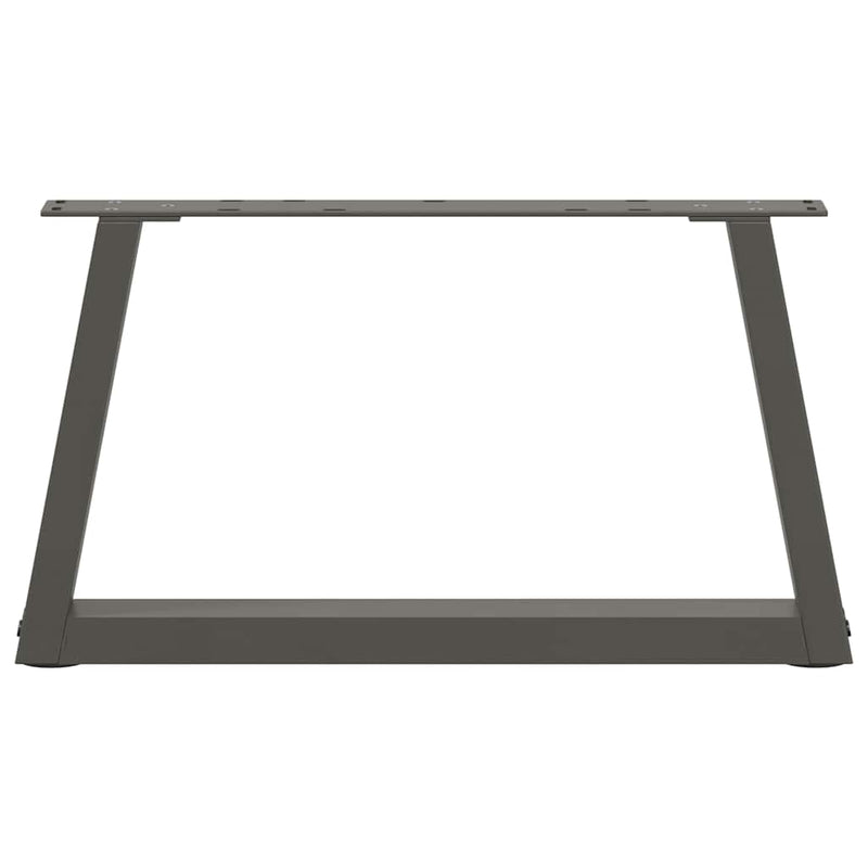 Picioare pentru măsuță de cafea în formă de V, 2 buc., antracit, 60x(30-31,3) cm, oțel