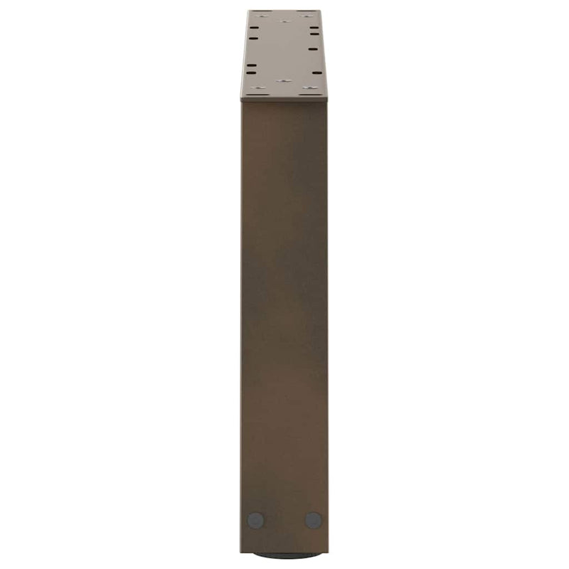 Picioare pentru măsuță de cafea în formă de V, 2 buc., oțel natural, 60 x (30-31,3) cm