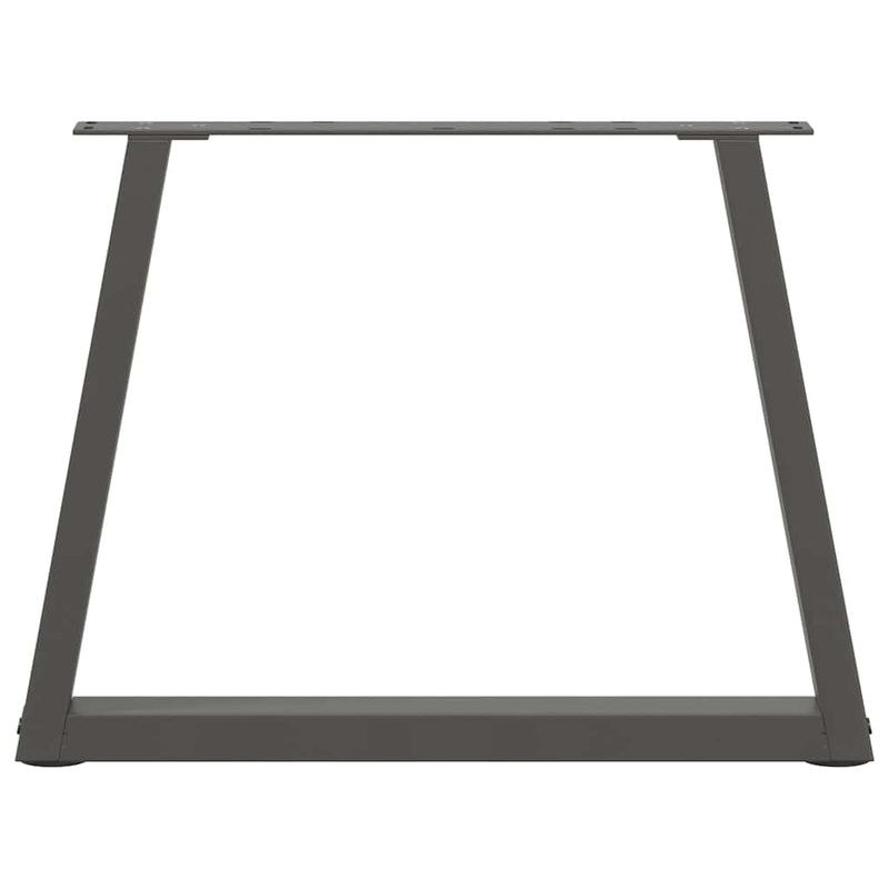 Picioare pentru măsuță de cafea în formă de V, 2 buc., antracit, 50x(42-43,3) cm, oțel