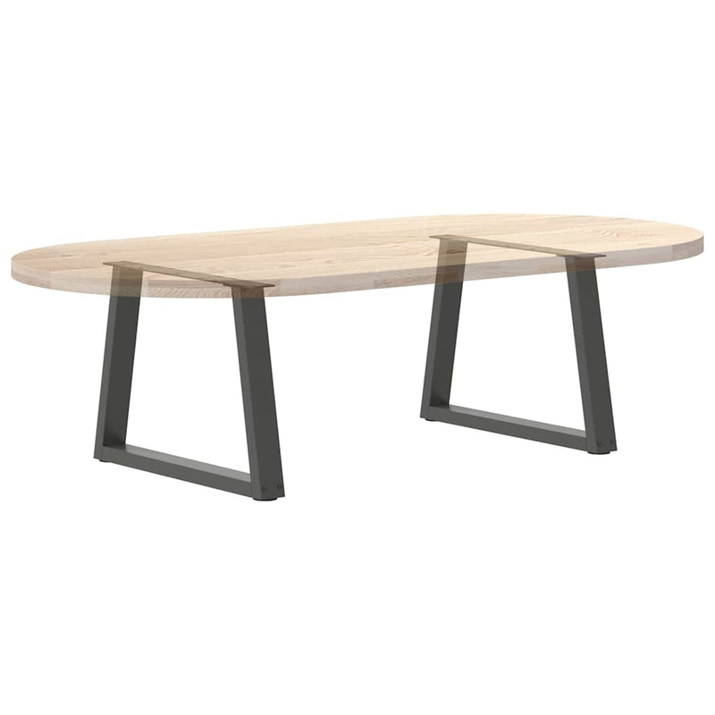 Picioare pentru măsuță de cafea în formă de V, 2 buc., antracit, 50x(42-43,3) cm, oțel