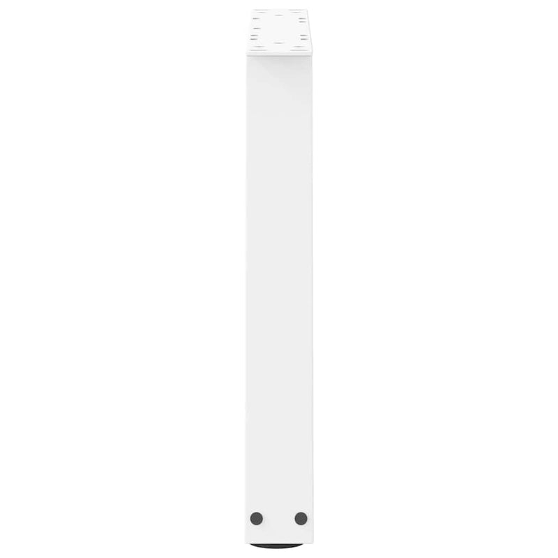 Picioare pentru măsuță de cafea în formă de V, 2 buc., alb, 60 x (42-43,3) cm, oțel