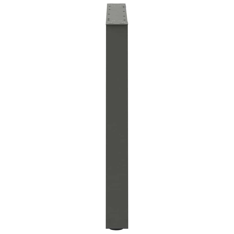 Picioare de masă în formă de V, 2 buc., antracit, 80x(72-73,3) cm, oțel