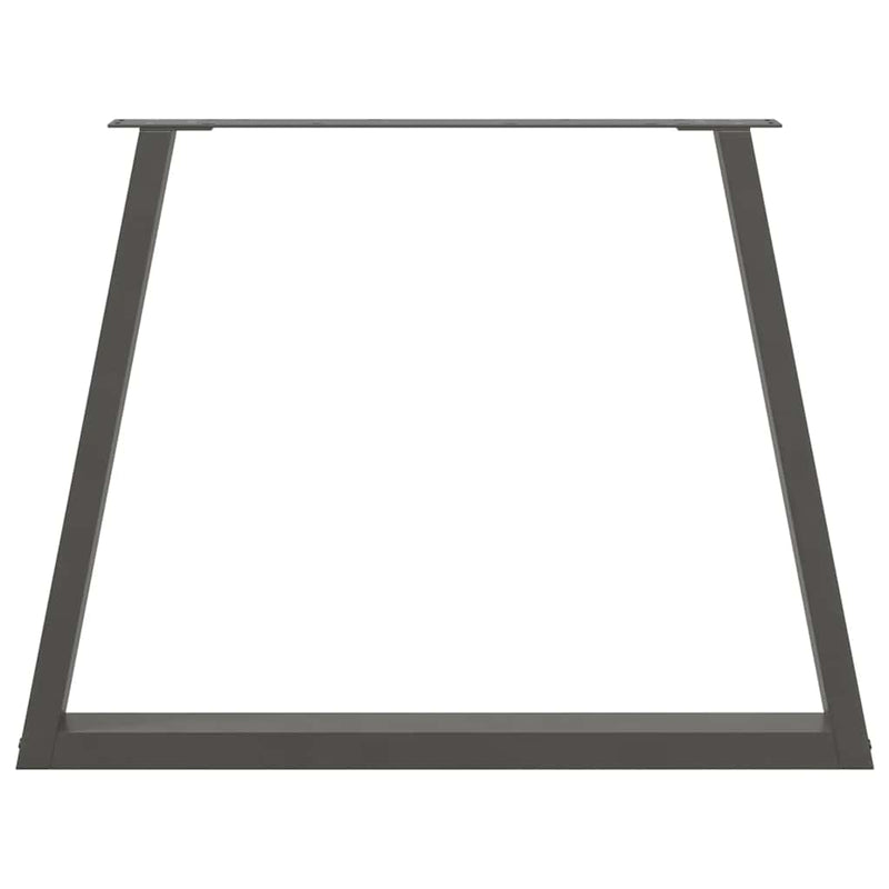 Picioare de masă în formă de V, 2 buc., antracit, 90x(72-73,3) cm, oțel