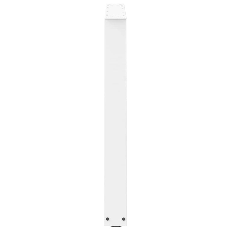 Picioare de masă în formă de V, 2 buc., alb, 100 x (72-73,3) cm, oțel