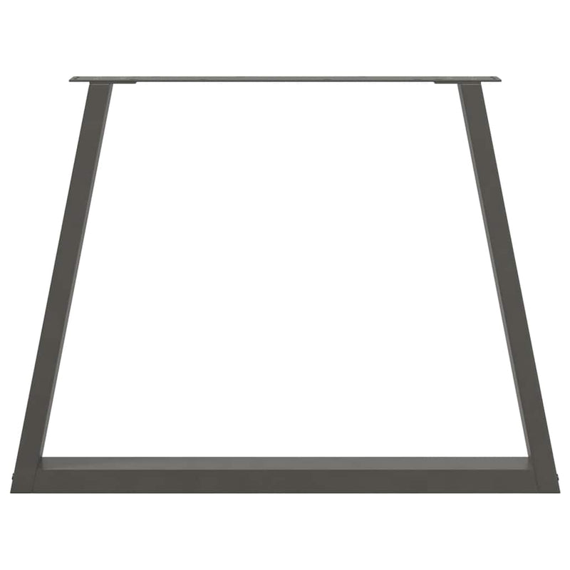 Picioare de masă în formă de V, 2 buc., antracit, 100x(72-73,3) cm, oțel