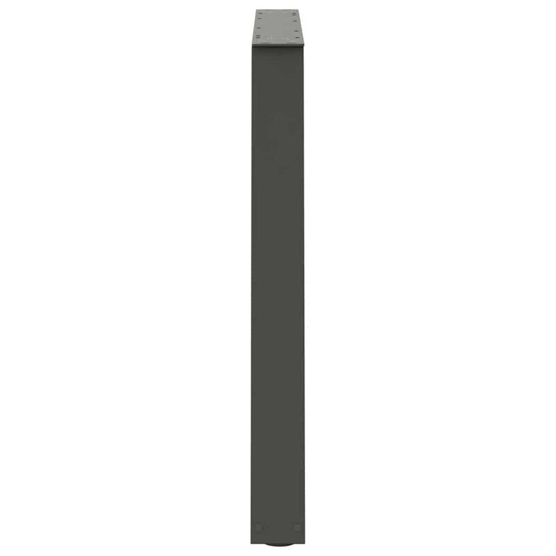 Picioare de masă în formă de V, 2 buc., antracit, 100x(72-73,3) cm, oțel