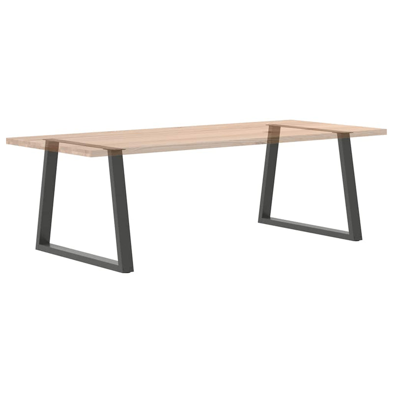 Picioare de masă în formă de V, 2 buc., antracit, 100x(72-73,3) cm, oțel