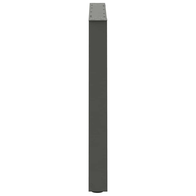 Picioare de masă în formă de V, 3 buc., antracit, 70x(72-73,3) cm, oțel