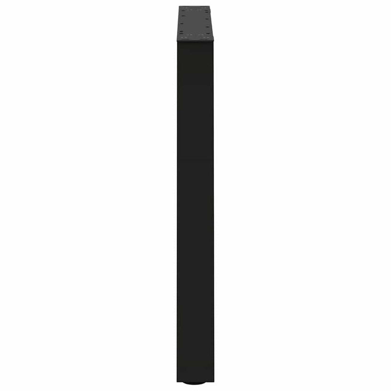 Picioare de masă în formă de V, 3 buc., negru, 80x(72-73,3) cm, oțel