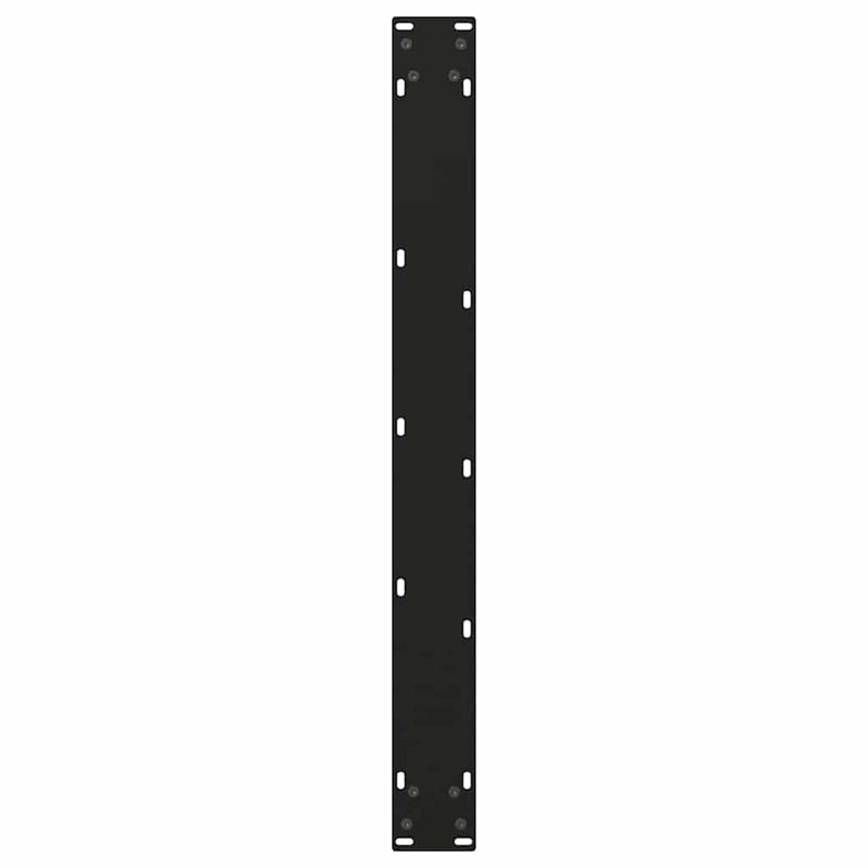 Picioare de masă în formă de V, 3 buc., negru, 80x(72-73,3) cm, oțel