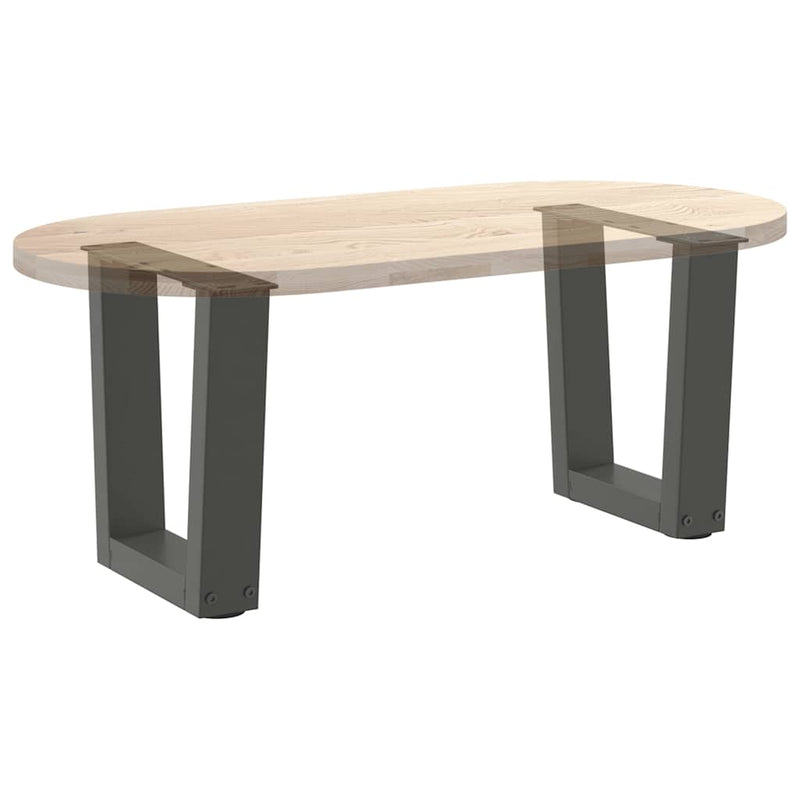 Picioare pentru măsuță de cafea în formă de V, 2 buc., antracit, 40x(30-31,3) cm, oțel