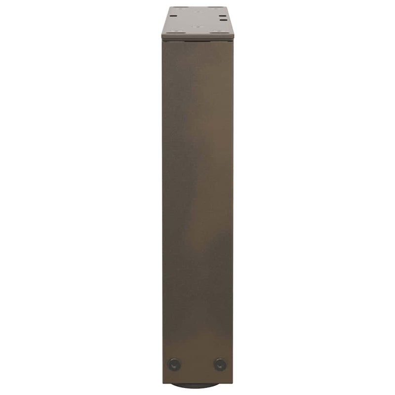 Picioare pentru măsuță de cafea în formă de V, 2 buc., oțel natural, 40x(30-31,3) cm