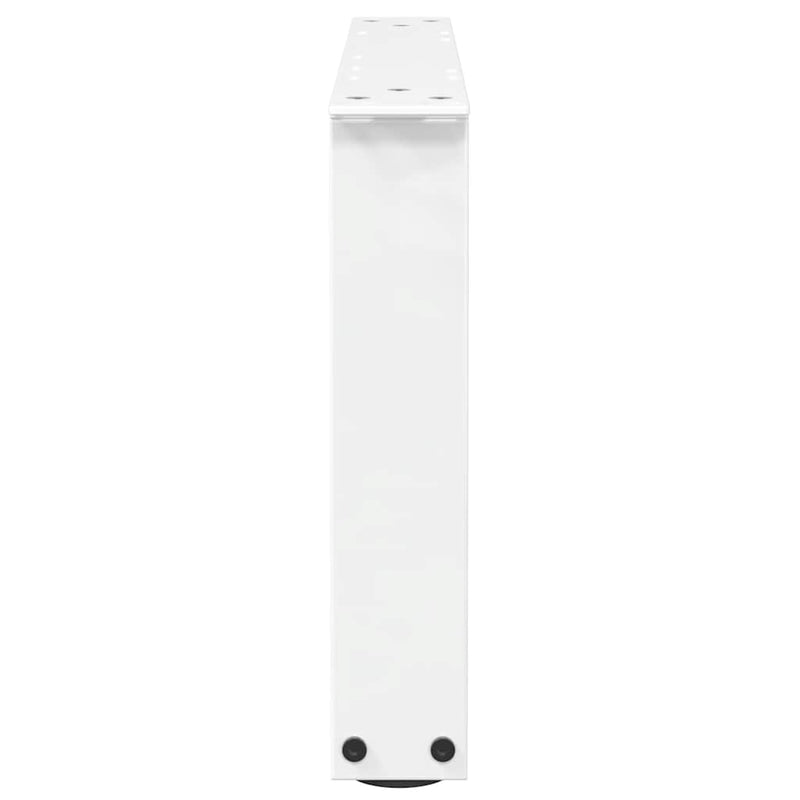 Picioare pentru măsuță de cafea în formă de V, 2 buc., alb, 50x(30-31,3) cm, oțel