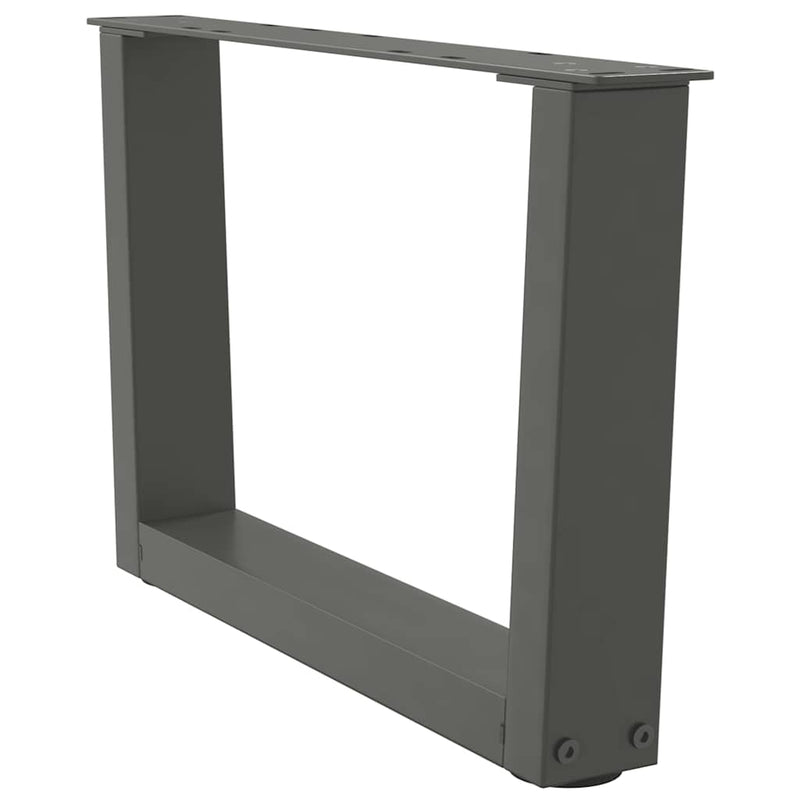 Picioare pentru măsuță de cafea în formă de V, 2 buc., antracit, 50x(30-31,3) cm, oțel