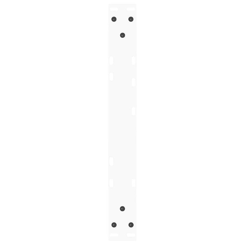 Picioare pentru măsuță de cafea în formă de V, 2 buc., alb, 60x(30-31,3) cm, oțel
