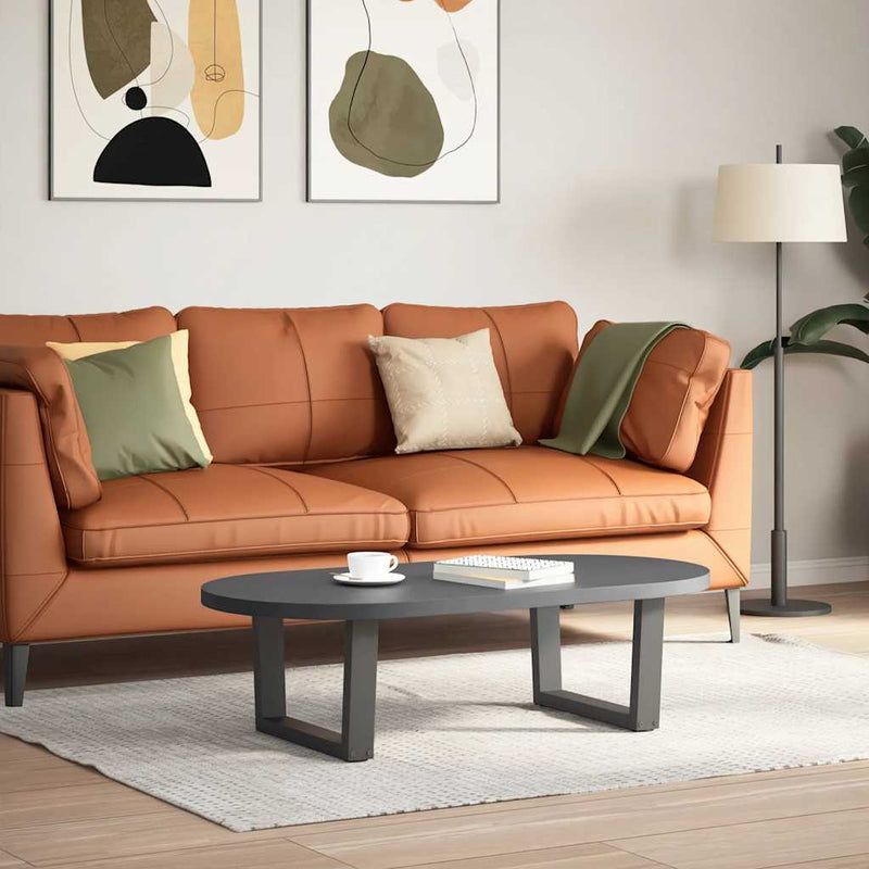 Picioare pentru măsuță de cafea în formă de V, 2 buc., antracit, 60x(30-31,3) cm, oțel