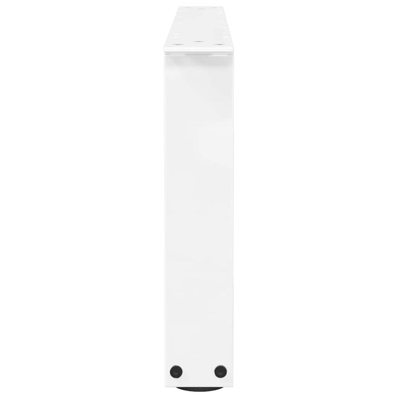 Picioare pentru măsuță de cafea în formă de V, 2 buc., alb, 70x(30-31,3) cm, oțel