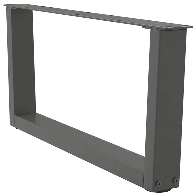 Picioare pentru măsuță de cafea în formă de V, 2 buc., antracit, 70x(30-31,3) cm, oțel