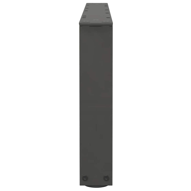 Picioare pentru măsuță de cafea în formă de V, 2 buc., antracit, 70x(30-31,3) cm, oțel