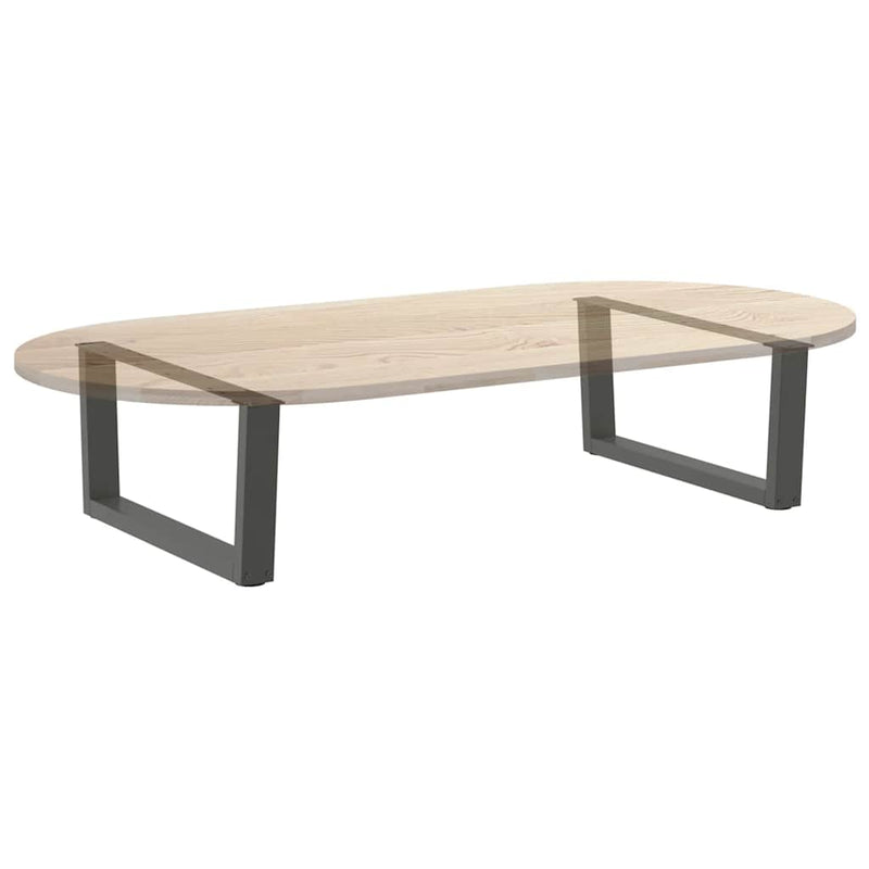 Picioare pentru măsuță de cafea în formă de V, 2 buc., antracit, 70x(30-31,3) cm, oțel