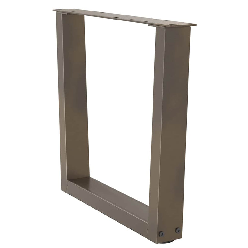 Picioare pentru măsuță de cafea în formă de V, 2 buc., oțel natural, 50x(42-43,3) cm