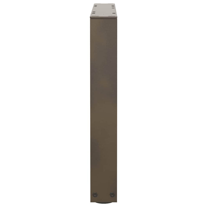 Picioare pentru măsuță de cafea în formă de V, 2 buc., oțel natural, 50x(42-43,3) cm