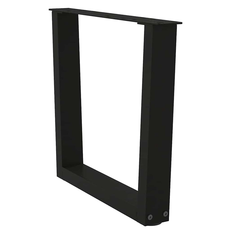 Picioare pentru măsuță de cafea în formă de V, 2 buc., negru, 60 x (42-43,3) cm, oțel