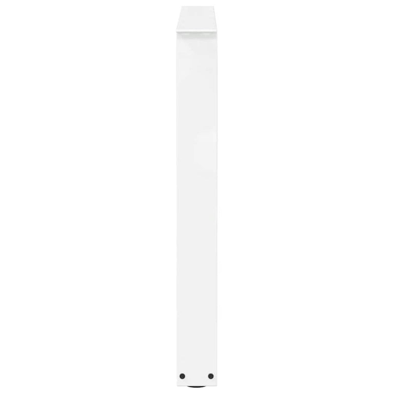 Picioare de masă în formă de V, 2 buc., alb, 90x (72-73,3) cm, oțel