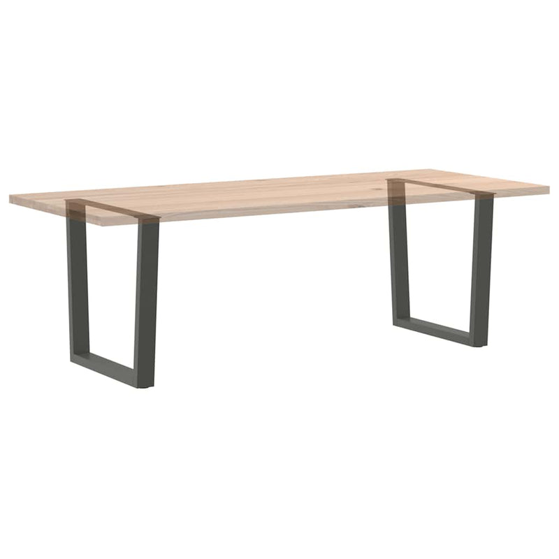 Picioare de masă în formă de V, 2 buc., antracit, 90x(72-73,3) cm, oțel
