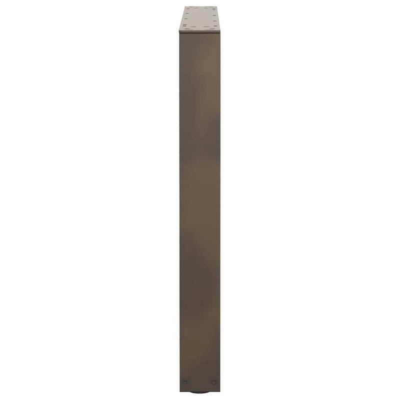 Picioare de masă în formă de V, 2 buc., oțel natural, 90 x (72-73,3) cm