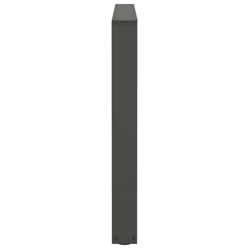 Picioare de masă în formă de V, 2 buc., antracit, 100x(72-73,3) cm, oțel
