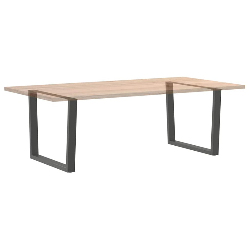 Picioare de masă în formă de V, 2 buc., antracit, 100x(72-73,3) cm, oțel