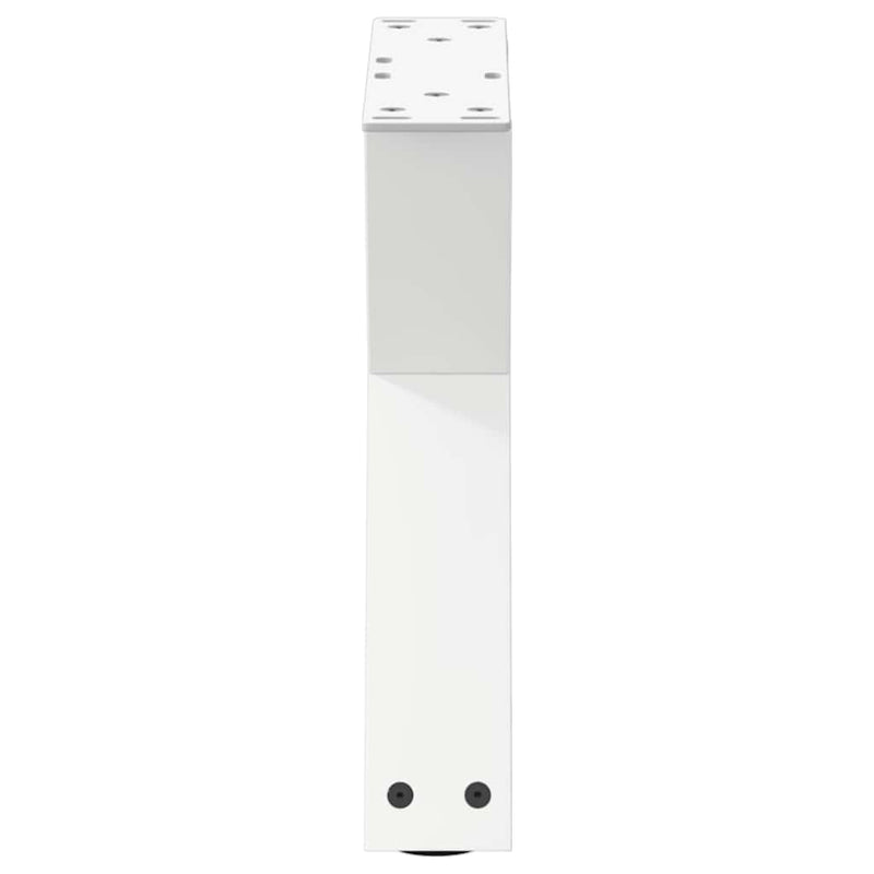 Picioare pentru măsuță de cafea, 2 buc., alb, 40x(30-31,3) cm, oțel