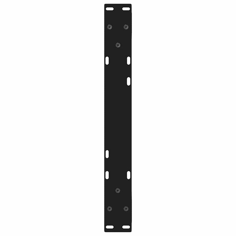 Picioare pentru măsuță de cafea, 2 buc., negru, 50x(30-31,3) cm, oțel