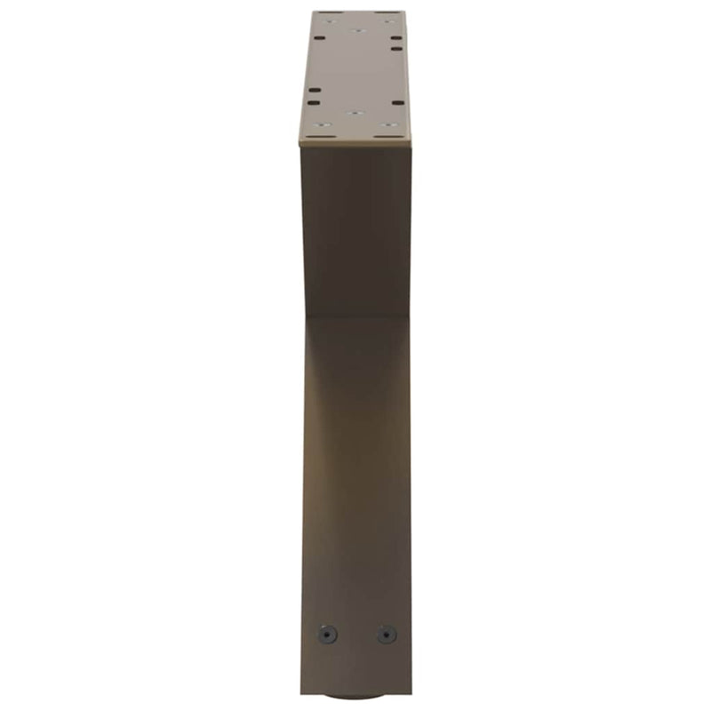 Picioare pentru măsuță de cafea, 2 buc., oțel natural, 50x(30-31,3) cm