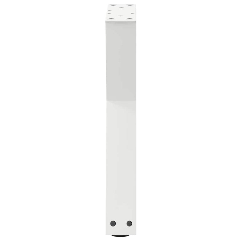 Picioare pentru măsuță de cafea, 2 buc., alb, 28x (42-43,3) cm, oțel