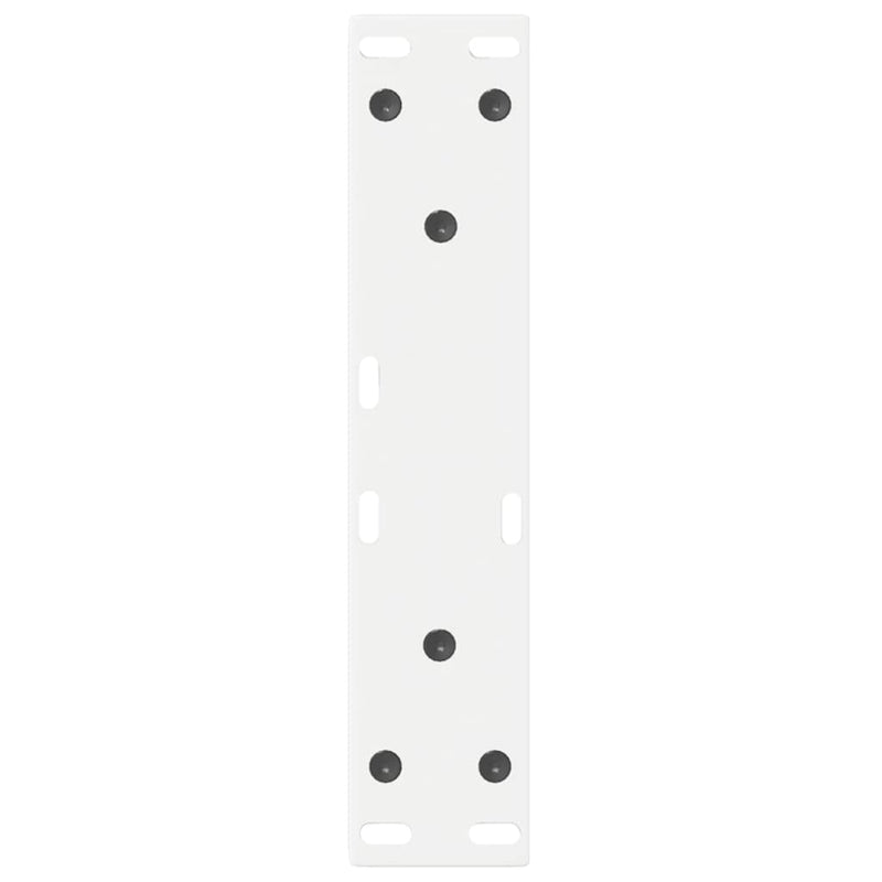 Picioare pentru măsuță de cafea, 2 buc., alb, 28x (42-43,3) cm, oțel