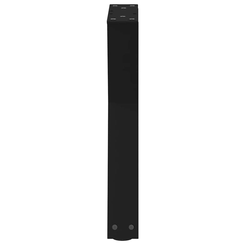 Picioare pentru măsuță de cafea, 2 buc., negru, 38x(42-43,3) cm, oțel