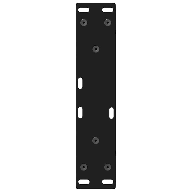 Picioare pentru măsuță de cafea, 2 buc., negru, 38x(42-43,3) cm, oțel